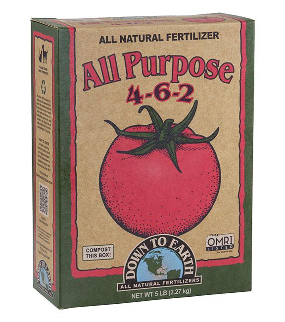 Down to Earth All Purpose Mix 4-6-2 5lb-Nutrients & Additives-Midwest Grow Co