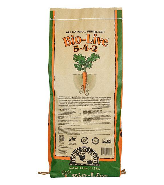 Down to Earth Bio-Live™ 5-4-2 25lb - Midwest Grow LLC