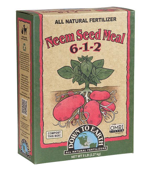 Down to Earth Neem Seed Meal 6-1-2 5lb - Midwest Grow LLC