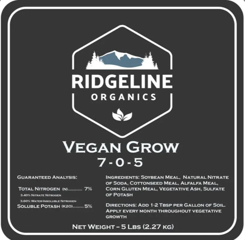Ridgeline Vegan Grow Granular Fertilizer - Midwest Grow LLC