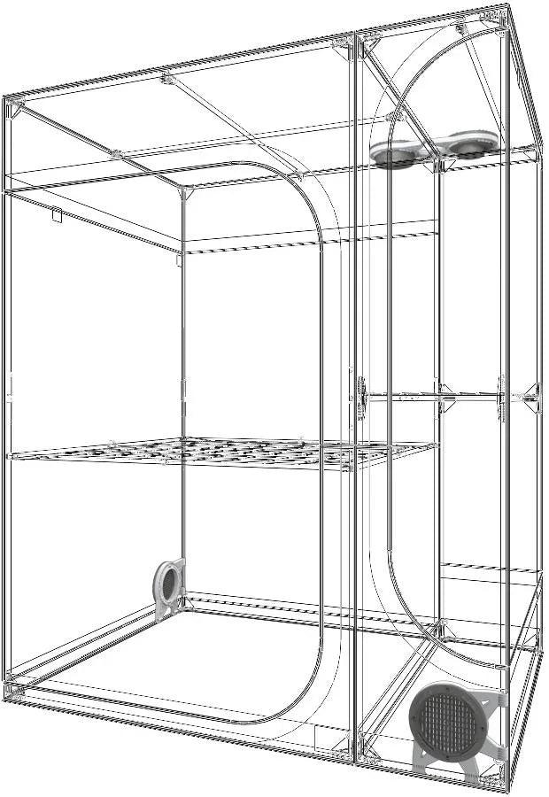 Secret Jardin Lodge 160 v4.0 (5 1/4' x 4' x 6 2/3') - Midwest Grow LLC
