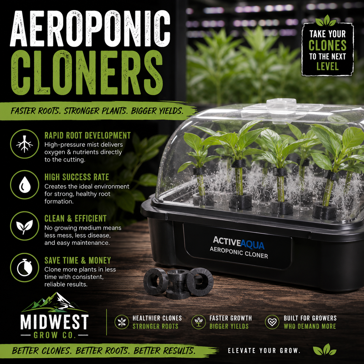 Aeroponic Cloners - Midwest Grow LLC