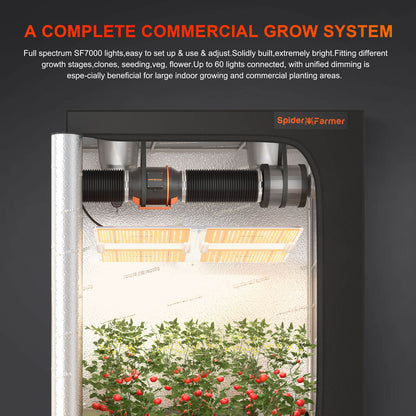 Spider Farmer SF7000 650W Dimmable Full Spectrum LED Grow Light - Midwest Grow LLC