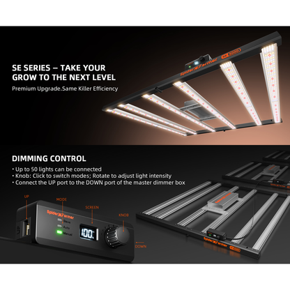 Spider Farmer SE5000 480W Dimmable Full Spectrum LED Grow Light - Midwest Grow LLC