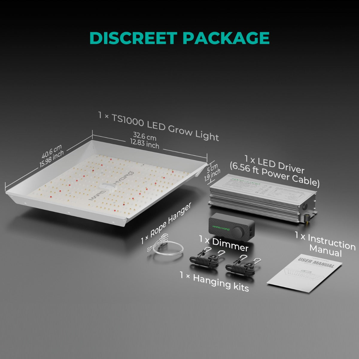 Mars Hydro TS 1000 150W Dimmable Full Spectrum LED Grow Light - Midwest Grow LLC