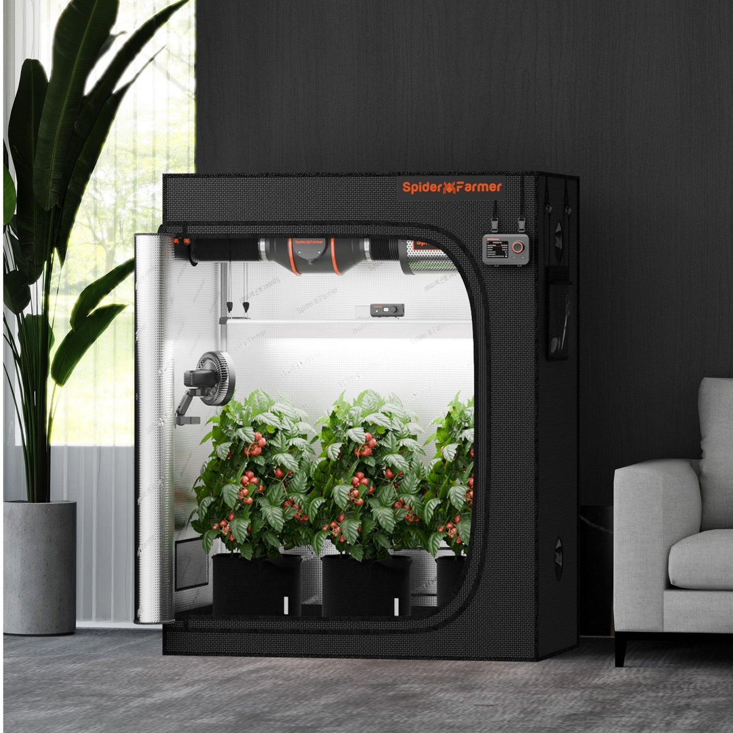 Spider Farmer 2' x 4' x 5' (60 x 120 x 150 cm) Indoor Grow Tent - Midwest Grow LLC