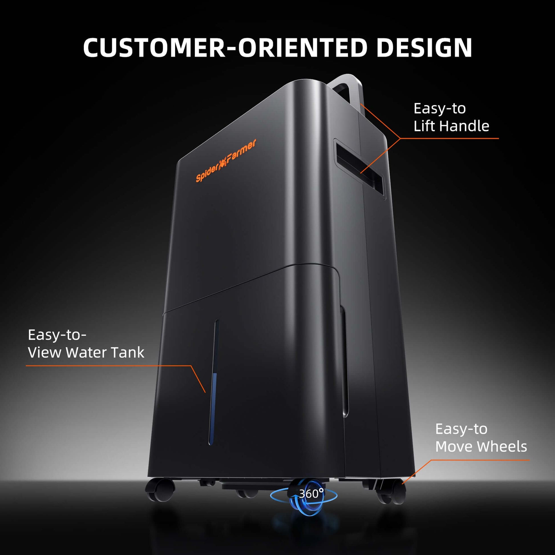 Spider Farmer 32 Pint Dehumidifier with Drain Hose - Midwest Grow LLC
