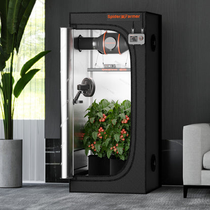 Spider Farmer 2' 4" x 2' 4" x 5' 4" (70 x 70 x 160 cm) Indoor Grow Tent - Midwest Grow LLC