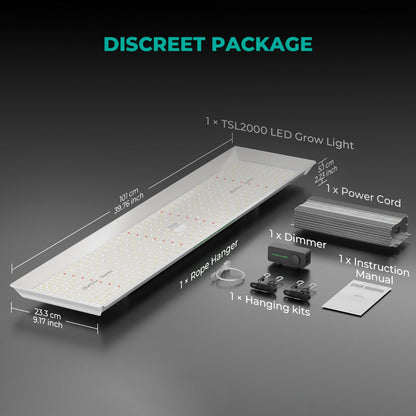 Mars Hydro TSL 2000 300W Dimmable Full Spectrum LED Grow Light - Midwest Grow LLC