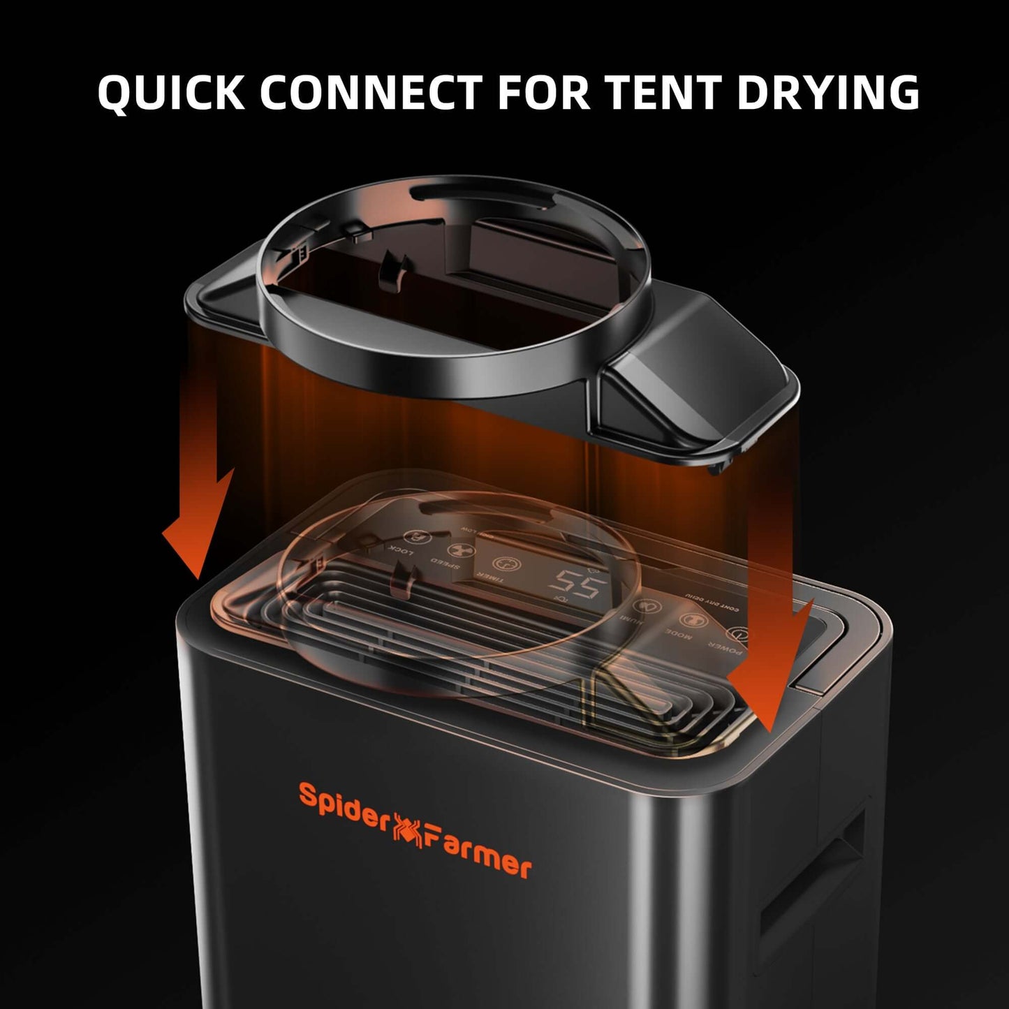 Spider Farmer 32 Pint Dehumidifier with Drain Hose - Midwest Grow LLC