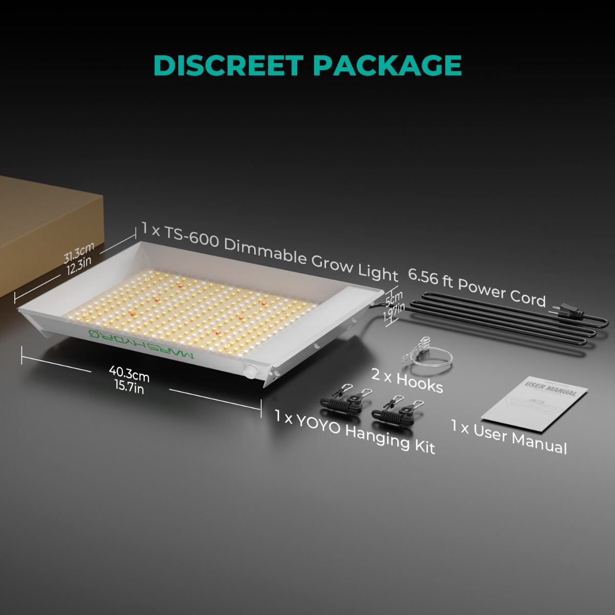 Mars Hydro TS 600 100W Full Spectrum LED Grow Light - Midwest Grow LLC