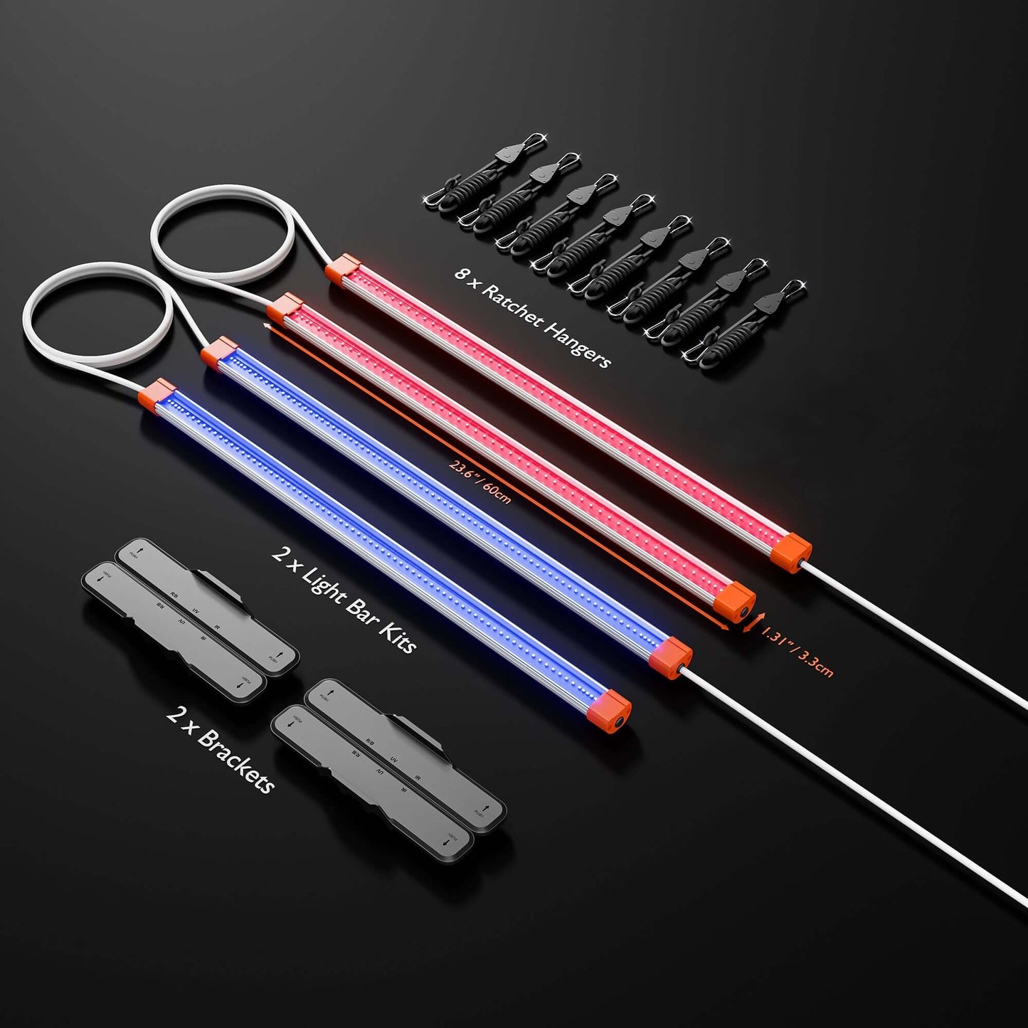 Spider Farmer UV30 & IR16 Supplemental UV & Infrared LED Grow Light Bar Set - Midwest Grow LLC