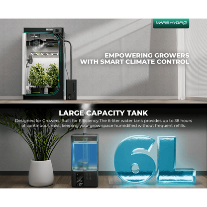 Mars Hydro 5L Ultrasonic Cool Mist Plant Humidifier - Midwest Grow LLC