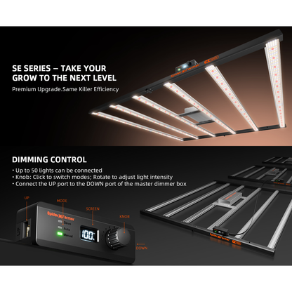 Spider Farmer SE7000 730W Dimmable Full Spectrum LED Grow Light - Midwest Grow LLC