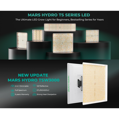 Mars Hydro TS 3000 450W Full Spectrum LED Grow Light - Midwest Grow LLC