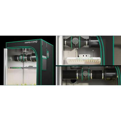 Mars Hydro 6" Inline Duct Fan and Carbon Filter Combo with Temperature and Humidity Controller - Midwest Grow LLC