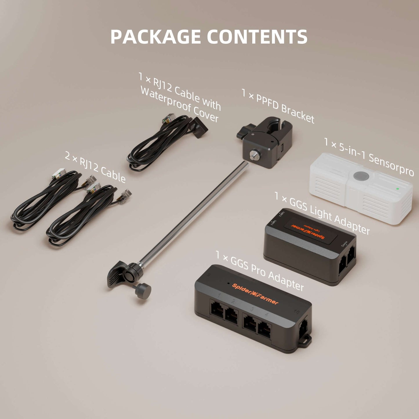 Spider Farmer Genius Grow System SensorPro Kits with CO2 Sensor and PAR Meter - Midwest Grow LLC