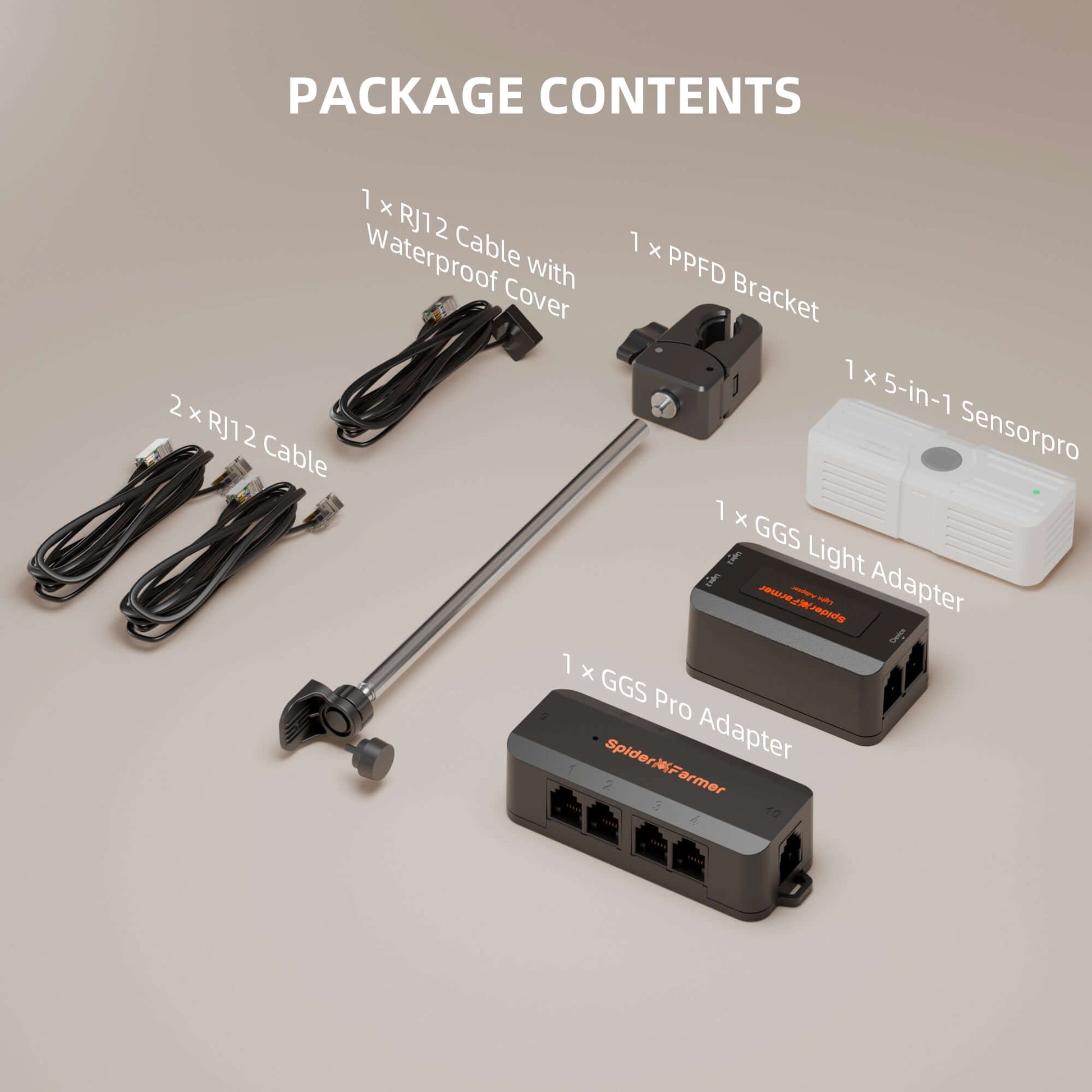 Spider Farmer Genius Grow System SensorPro Kits with CO2 Sensor and PAR Meter - Midwest Grow LLC