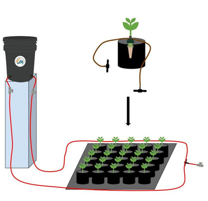 Preset Blumat Grow Tent Irrigation Kit - Midwest Grow LLC
