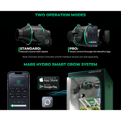 Mars Hydro iFresh 4" Smart Inline Duct Fan - Midwest Grow LLC
