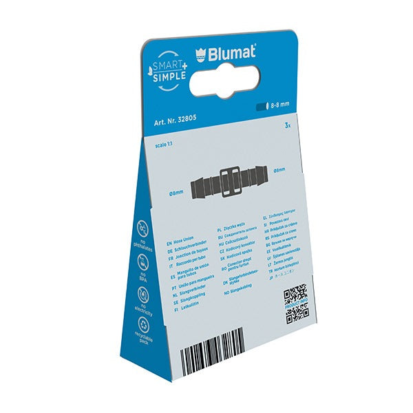 Hose Union 8-8 mm - Midwest Grow LLC
