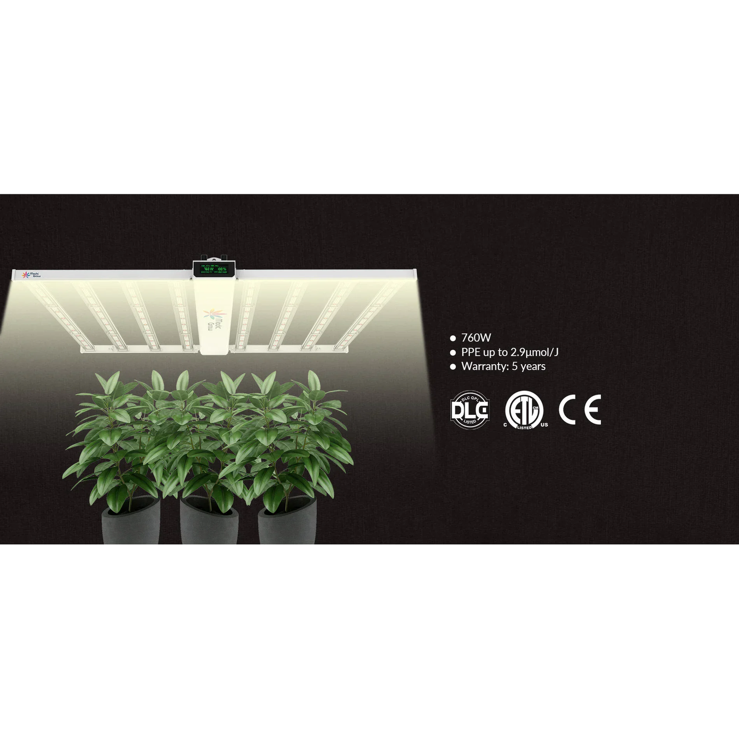 Medic Grow Smart 8 760W Full Spectrum LED Grow Light - Midwest Grow LLC