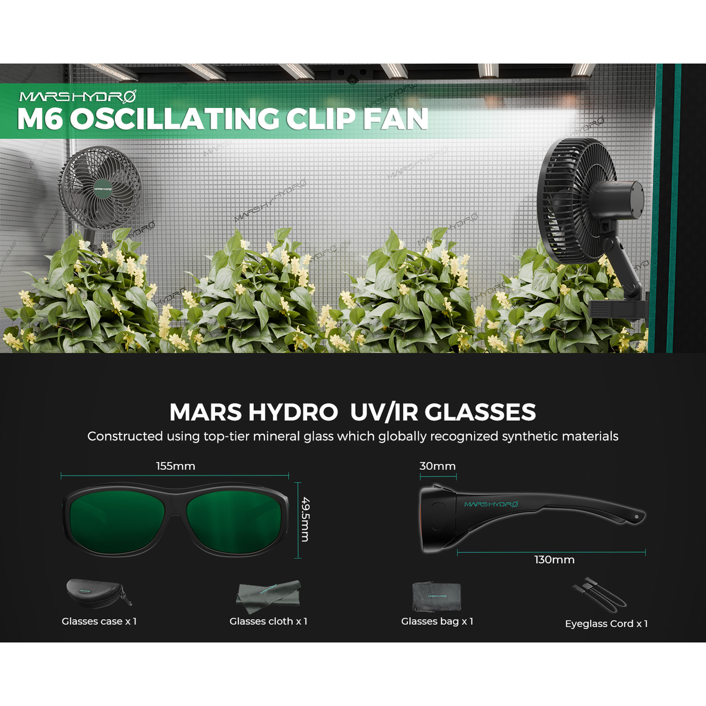 Mars Hydro TSW 2000 LED Grow Light + 4' x 4' Grow Tent + Inline Fan Combo with Speed Controller - Midwest Grow LLC