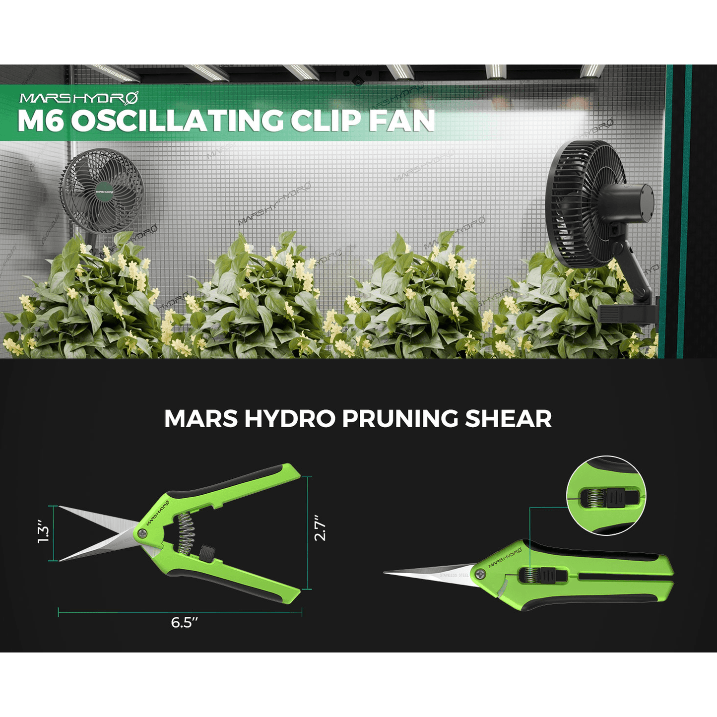 Mars Hydro FC 3000-EVO LED Grow Light + 3' x 3' Grow Tent + iFresh Inline Fan Combo with Temperature and Humidity Controller - Midwest Grow LLC