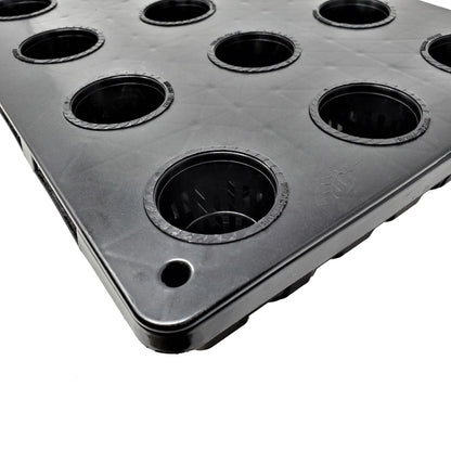 Net Pot Tray - 18 Holes - 10"x20" - Midwest Grow LLC