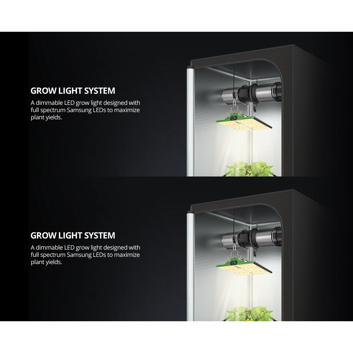 ViparSpectra P2000 200W Infrared Full Spectrum LED Grow Light - Midwest Grow LLC