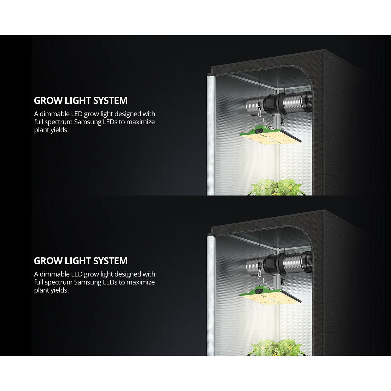 ViparSpectra P2000 200W Infrared Full Spectrum LED Grow Light - Midwest Grow LLC