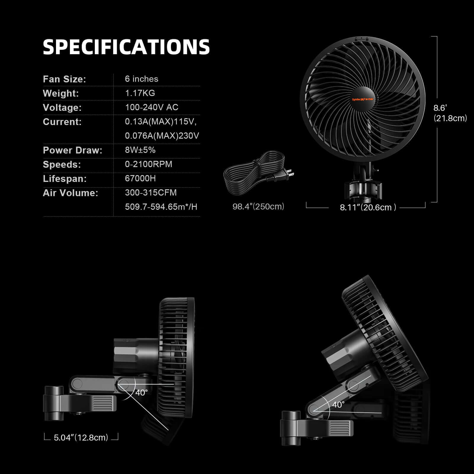 Spider Farmer G1000W x 2 LED Grow Lights + 5' x 10' Grow Tent + 6" Inline Fan Combo with Temperature and Humidity Controller + 6" Clip Fan - Midwest Grow LLC