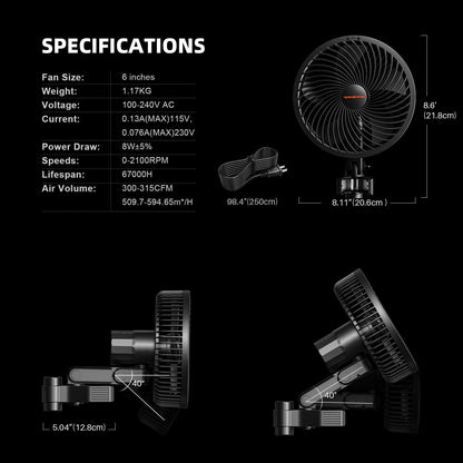 Spider Farmer G1000W x 2 LED Grow Lights + 5' x 10' Grow Tent + 6" Inline Fan Combo with Temperature and Humidity Controller + 6" Clip Fan - Midwest Grow LLC