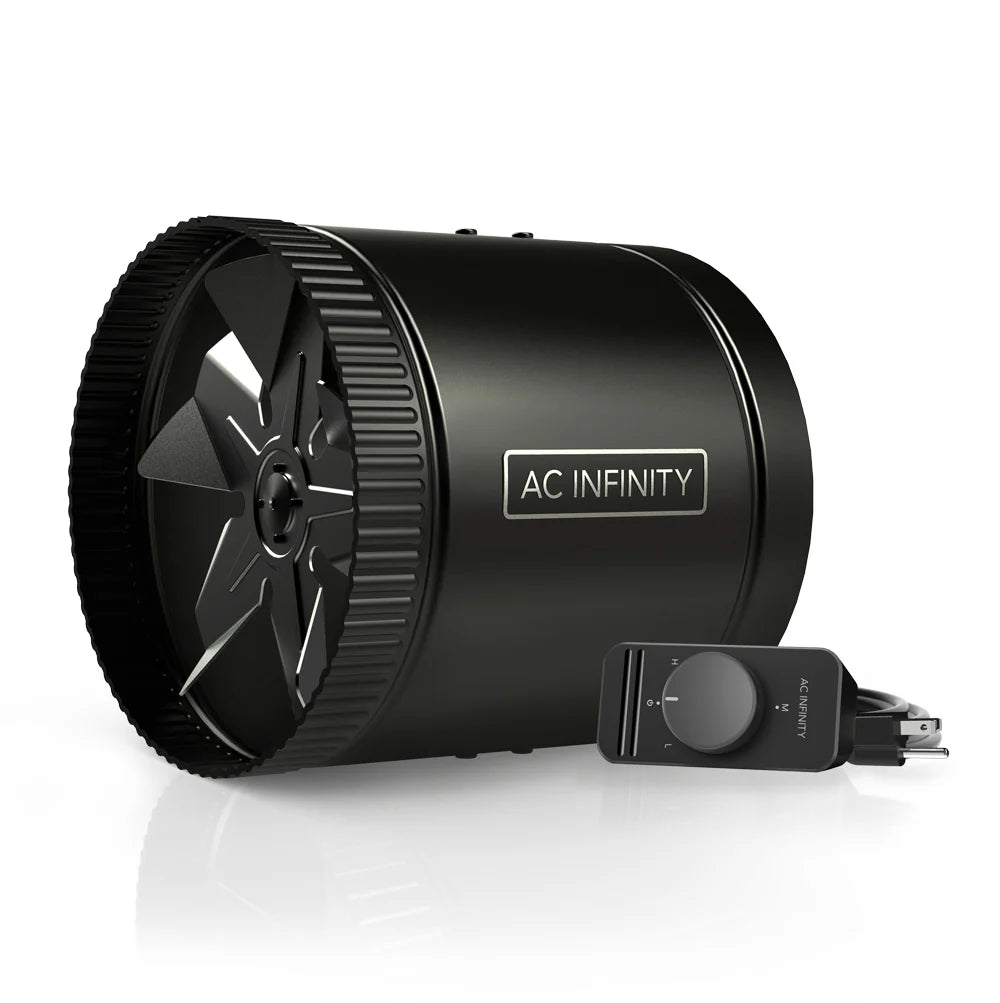 AC Infinity RAXIAL S8, Inline Booster Duct Fan with Speed Controller, 8-Inch - Midwest Grow LLC