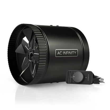 AC Infinity RAXIAL S8, Inline Booster Duct Fan with Speed Controller, 8-Inch - Midwest Grow LLC