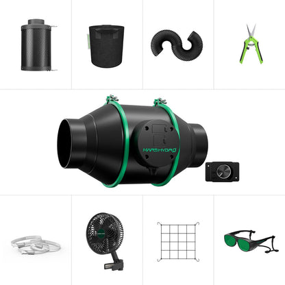 Mars Hydro iFresh 4" Complete Ventilation Kit - Midwest Grow LLC