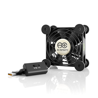 AC Infinity MULTIFAN S1, Quiet USB Cooling Fan, 80mm - Midwest Grow LLC