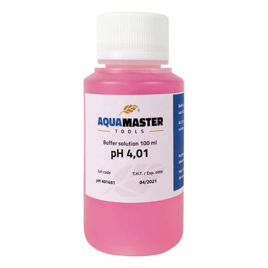 Aqua Master Calibration Solution pH 4.01 100ml (Case of 18) - Midwest Grow LLC