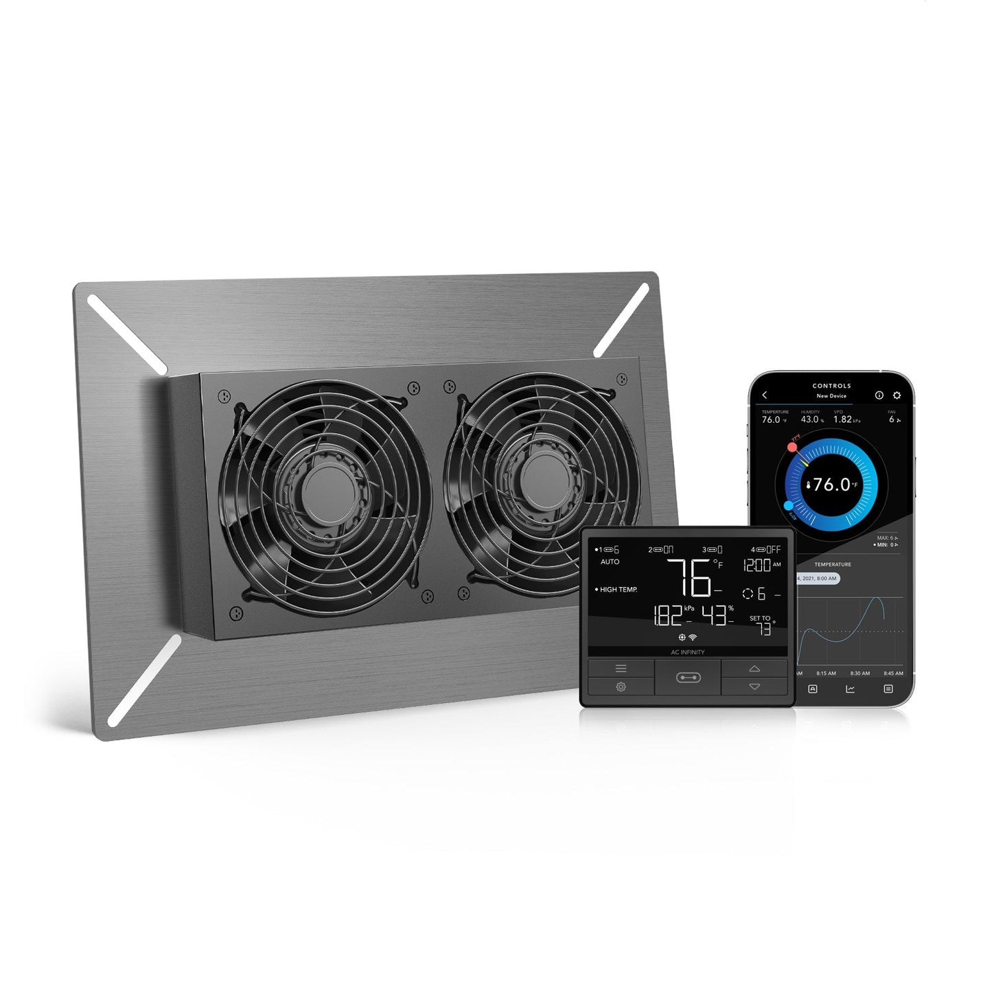 AC Infinity AIRTITAN T7, Crawlspace and Basement Ventilation Fan 12", WiFi-Integrated Controls, IP-55 Rated - Midwest Grow LLC