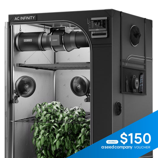 AC Infinity Advance Grow Tent System Pro 5x5, 6-Plant Kit, WiFi-Integrated Controls, Full Spectrum LM301H EVO LED Grow Light - Midwest Grow LLC