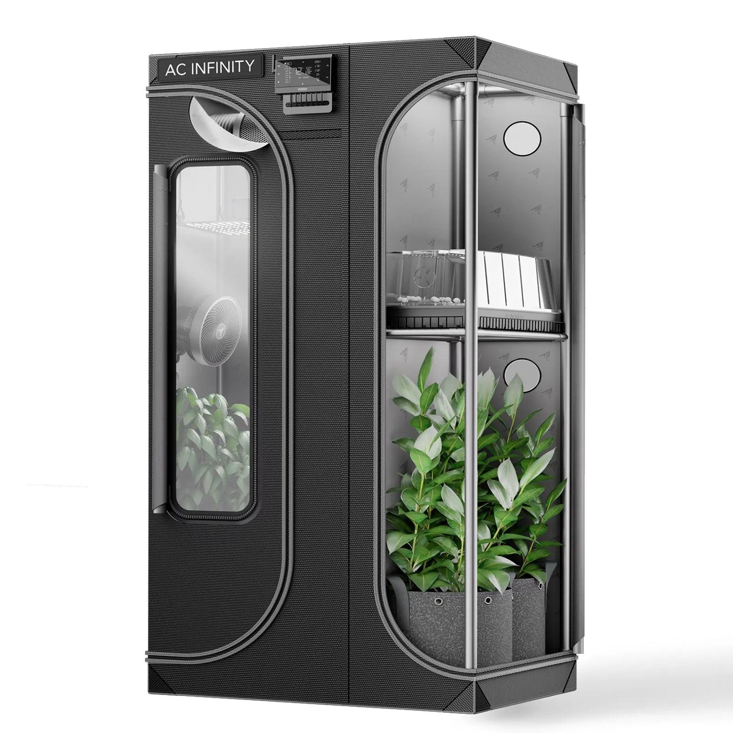 AC Infinity CLOUDLAB 632D, 2-in-1 Advance Grow Tent 3x2, 2000D Mylar Canvas, 36" x 24" x 60" - Midwest Grow LLC
