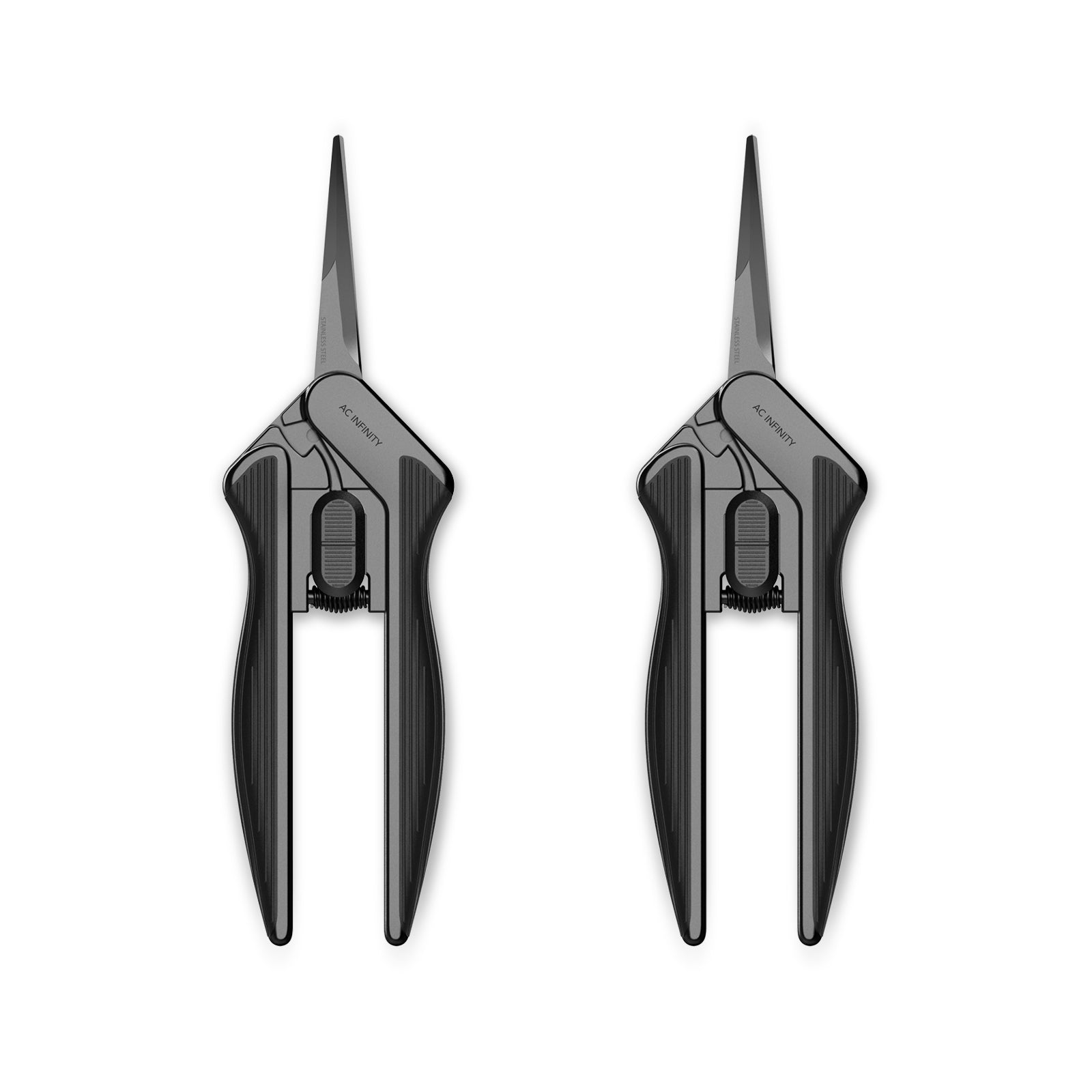 AC Infinity Stainless Steel Pruning Shear, Ergonomic Lightweight, 6.6" Straight Blades, 2-Pack - Midwest Grow LLC