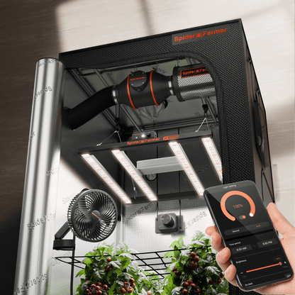 Spider Farmer G3000 LED Grow Light + 3' x 3' Grow Tent + Inline Fan Combo with Speed Controller - Midwest Grow LLC