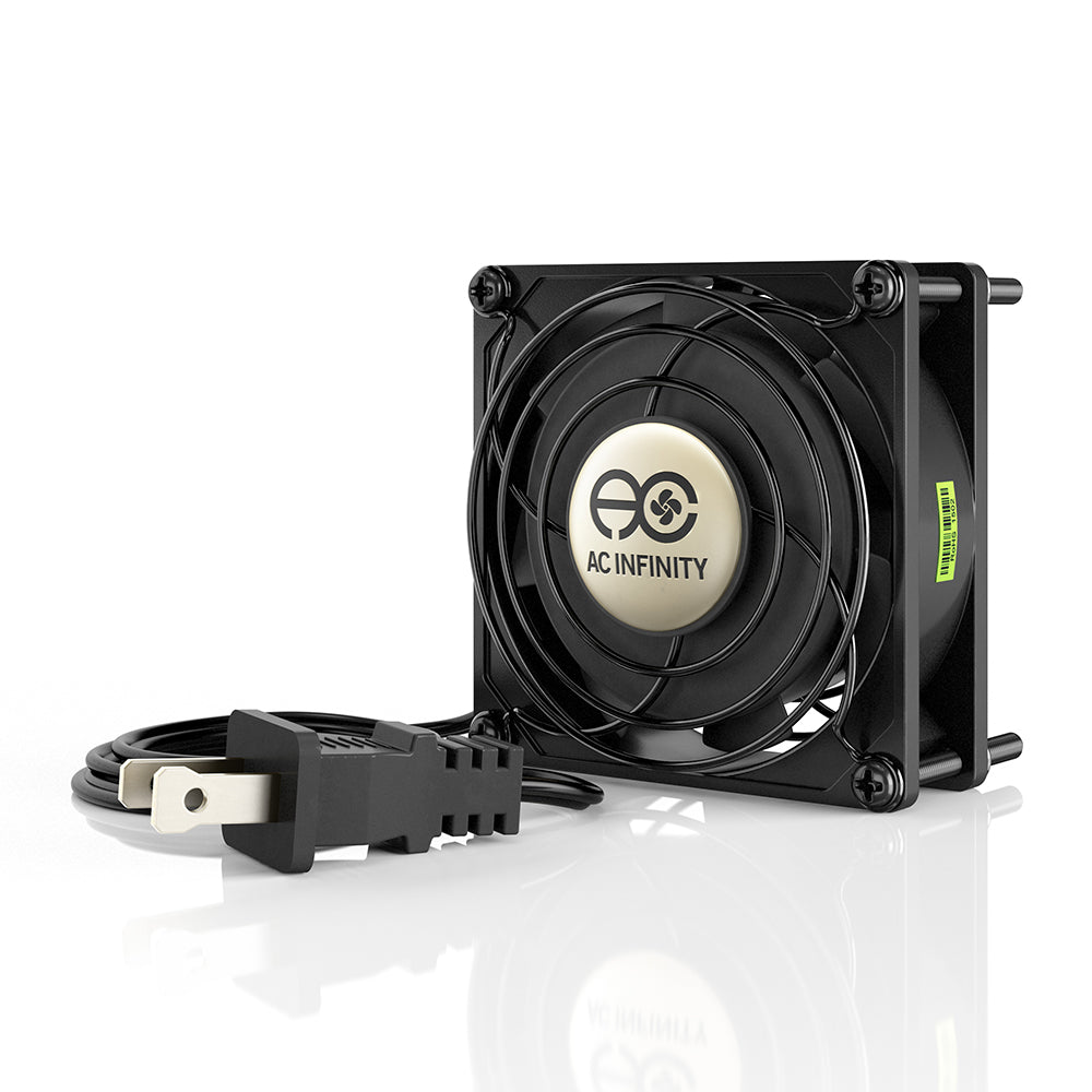 AC Infinity AXIAL 8025, Muffin 120V AC Cooling Fan, 80mm x 80mm x 25mm - Midwest Grow LLC