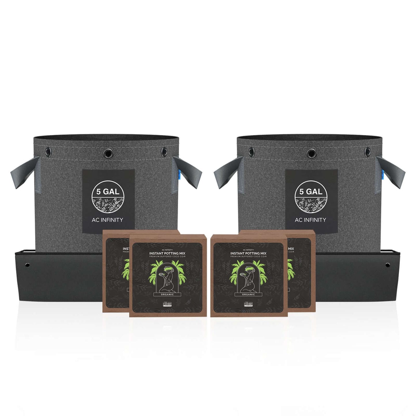 AC Infinity Instant Potting Mix Kit, 2-Plant Starter Set - Midwest Grow LLC