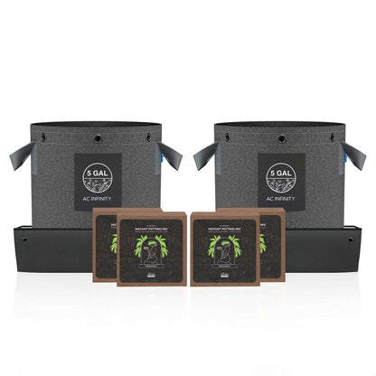 AC Infinity Instant Potting Mix Kit, 2-Plant Starter Set - Midwest Grow LLC