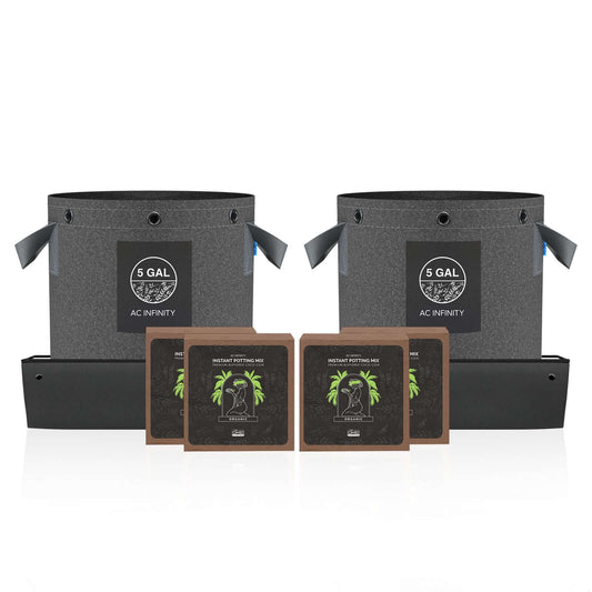AC Infinity Instant Potting Mix Kit, 2-Plant Starter Set - Midwest Grow LLC
