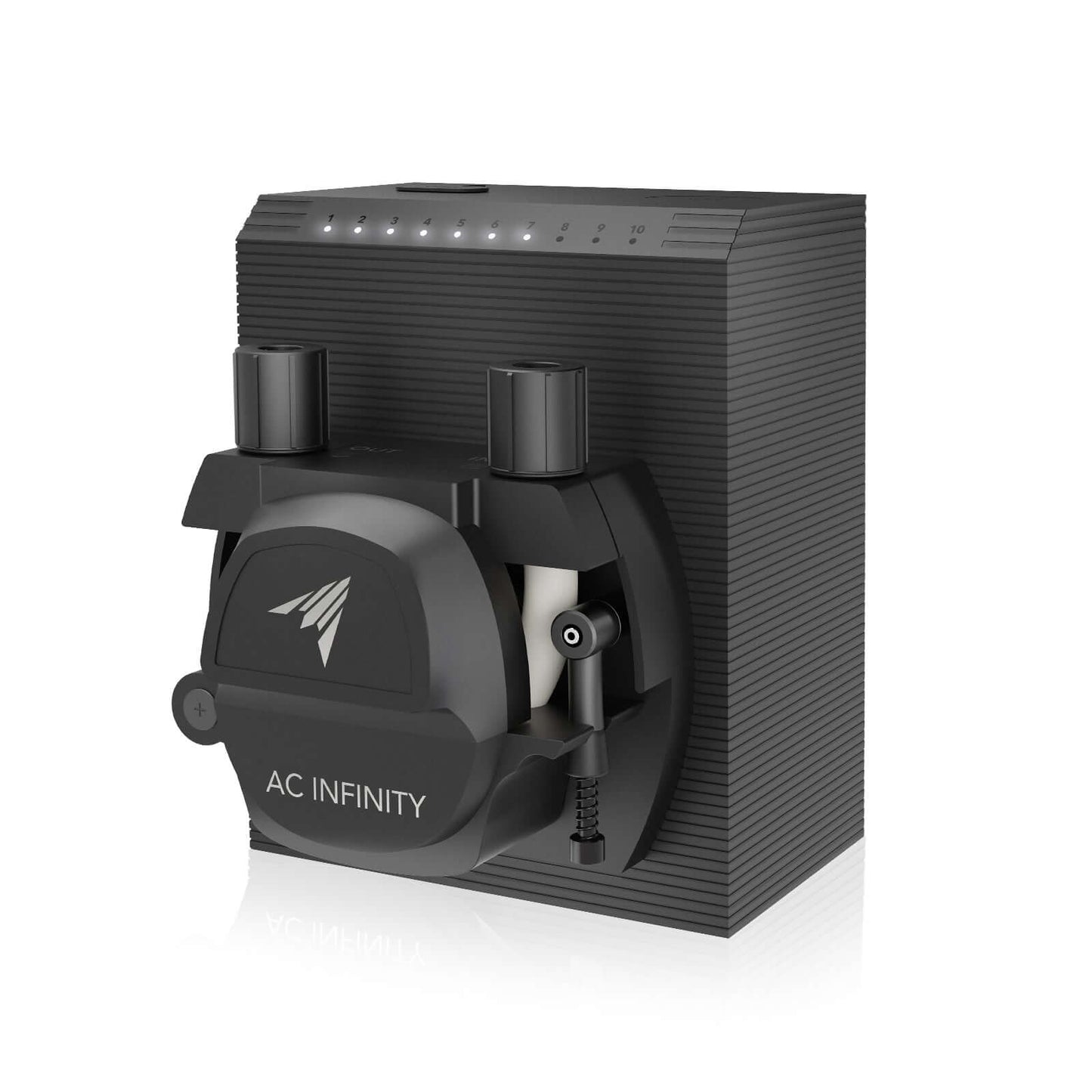 AC Infinity Peristaltic Pump, Two-Outlet Dosing Kit for Hydroponics, 10-Level Control, 210 ml/min - Midwest Grow LLC