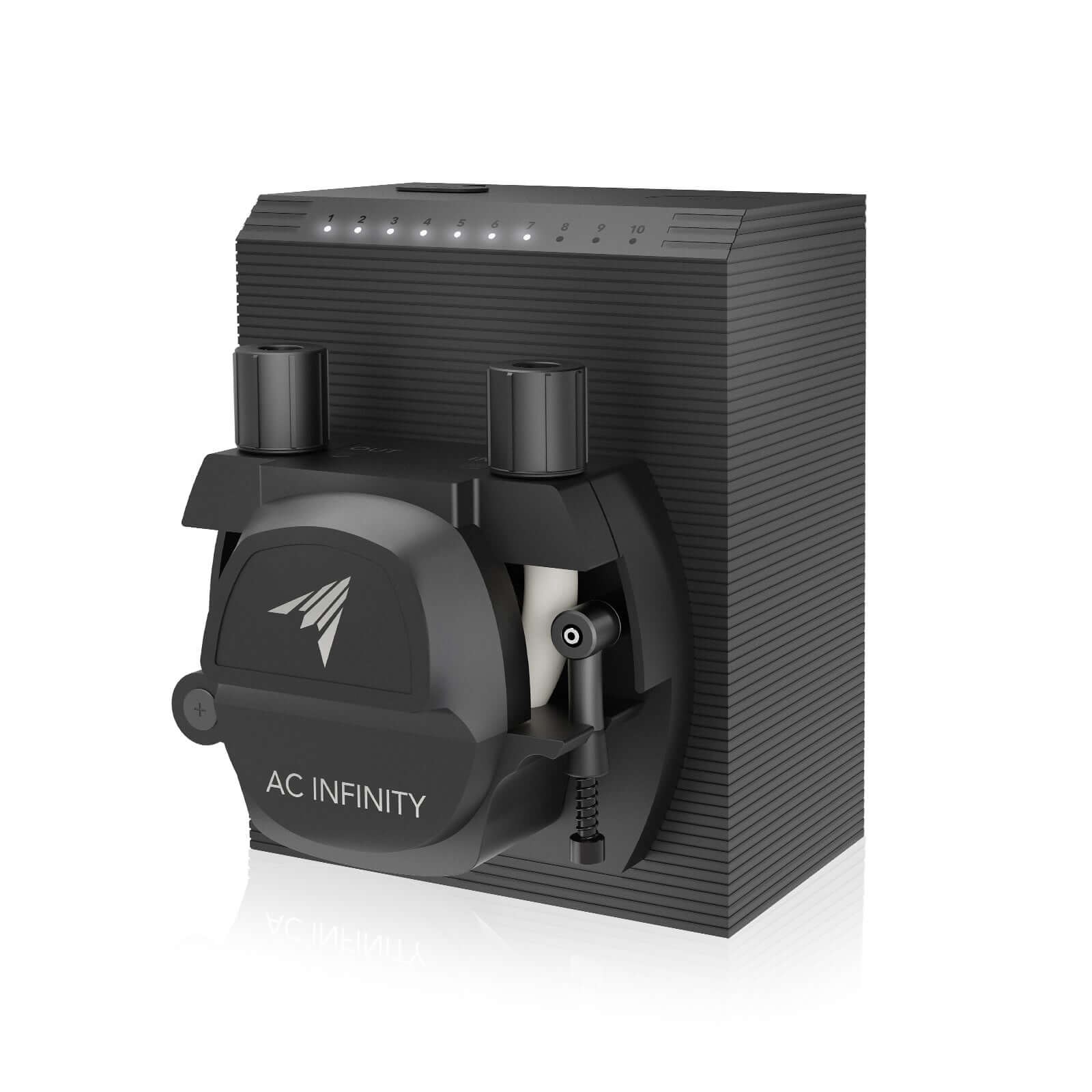 AC Infinity Peristaltic Pump, Two-Outlet Dosing Kit for Hydroponics, 10-Level Control, 210 ml/min - Midwest Grow LLC
