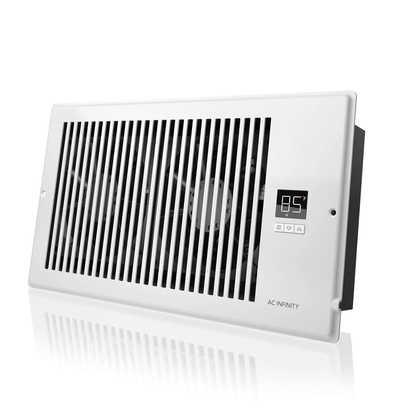 AC Infinity AIRTAP T6, Quiet Register Booster Fan System, White, for 6" x 12" Registers - Midwest Grow LLC